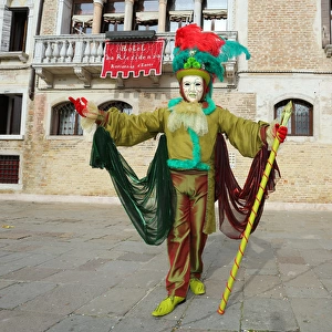 Men wearing Venice Carnival Costumes