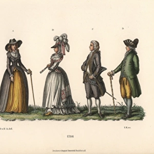 Mens and womens fashion from 1786