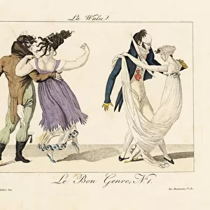 Merveilleuses and incroyables dancing the waltz