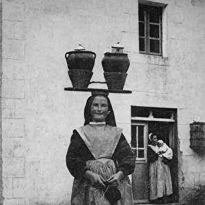 Milkmaid and Milk Seller at Hennebont, Brittany