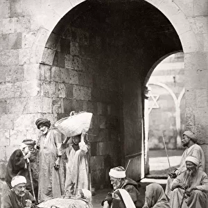 Milling grain, Cairo, Egypt, c. 1880 s