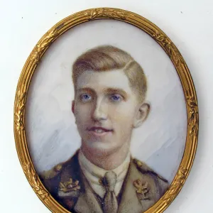 Miniature of a Great War Officer of the South Notts Hussars