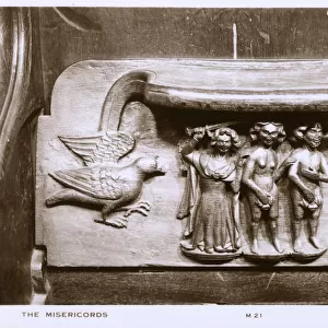 Misericords - Worcester Cathedral, Worcester, Worcestershire