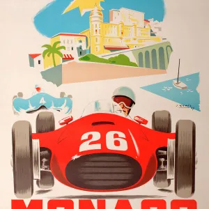 Monaco Grand Prix Poster - 1957