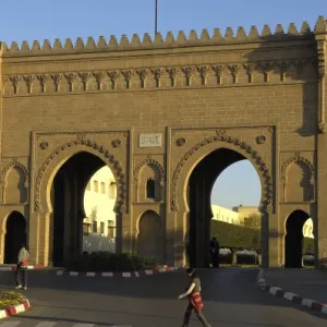 MOROCCO. Rabat. The Gate of Ambassadors leading