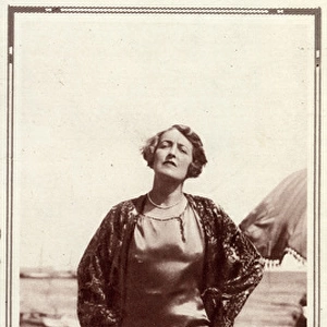 Mrs Wilfrid Ashley at the Venice Lido, Italy