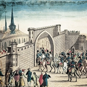 Napoleonic Wars. Entrance of French troops into