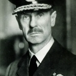 WW2 Air Chief Marshal Sir Hugh Dowding Print 1941 WW2 Air Chief Marshal Sir Hugh Dowding Print 1941