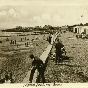 Early 20th Century Felpham Beach Print, West Sussex Early 20th Century Felpham Beach Print, West Sussex