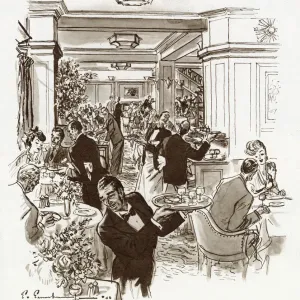 The Ivy Restaurant Interior, 1946 Print The Ivy Restaurant Interior, 1946 Print