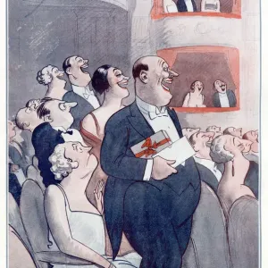 Late Arrivals Theatre Print, 1924 Late Arrivals Theatre Print, 1924