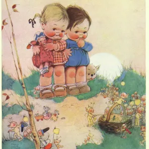 Mabel Lucie Attwell Print - The Idea of Fairies Mabel Lucie Attwell Print - The Idea of Fairies