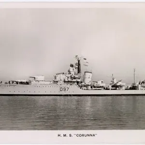 HMS Corunna Battle Class Destroyer Print HMS Corunna Battle Class Destroyer Print