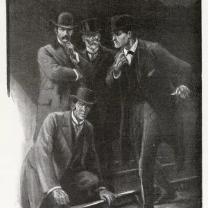 Sherlock Holmes Print - The Bruce-Partington Plans Sherlock Holmes Print - The Bruce-Partington Plans