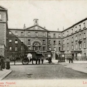 The Middlesex Hospital, London Print circa 1908