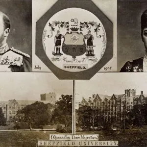 Sheffield University Print - Edward VI and Alexandra Portraits 1905