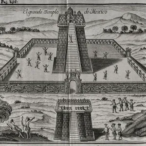 Aztec Temples and Carvings