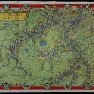 1946 Leslie Gill Colne Valley Cloth District Print 1946 Leslie Gill Colne Valley Cloth District Print