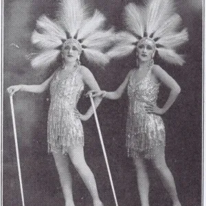 The Dolly Sisters in Paris en Fleurs Print, 1925 The Dolly Sisters in Paris en Fleurs Print, 1925