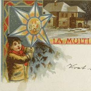 New Years Card - 1900 - Romania