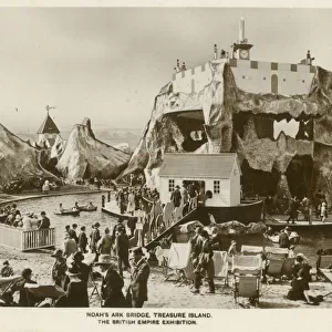 Noahs Ark Bridge ove to Treasure Island at The British Empire Exhibition, Wembley Park