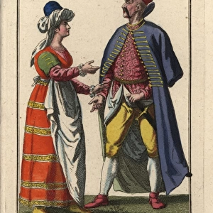 Nobleman of Poland and a woman of Lithuania, 16th century