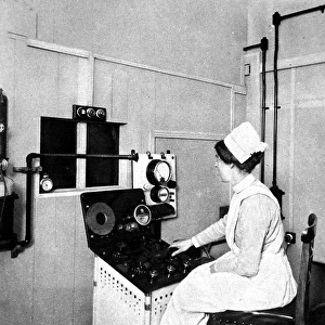 Nurse in the x-ray department