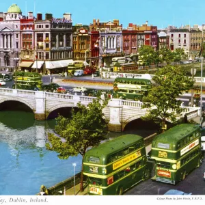 O Connell Bridge and River Liffey, Dublin, Ireland