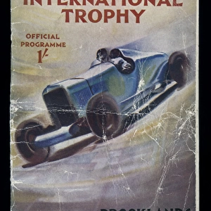 Official programme, International Trophy at Brooklands