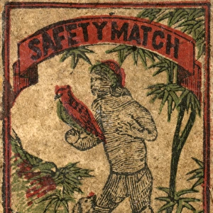Old Japanese Matchbox label made by MAYFDA