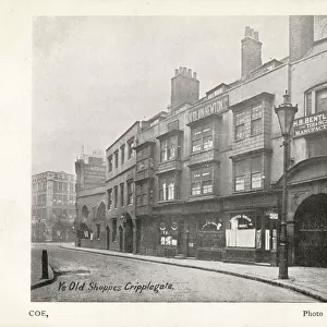 Old Shops on Cripplegate, London