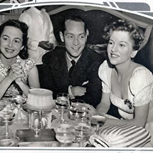 Olivia de Havilland, Franchot Tone and Joan Fontaine