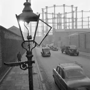 Open gas street light at Kings Cross