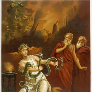 Framed Print of The Oracle of Delphi Entranced Print. Framed Print