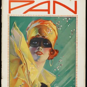 Red-Headed Girl in Fancy Dress Print, 1920 Red-Headed Girl in Fancy Dress Print, 1920