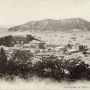 Panorama of Incheon with view toward Chemulpo Bay, Korea