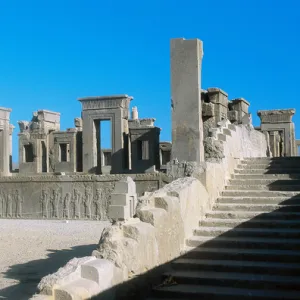 Persepolis (Takht-e-Jamshid). Apadana Palace. Ruins. First