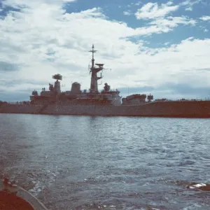 HMS Minerva at Stanley Harbour Print 1984 HMS Minerva at Stanley Harbour Print 1984