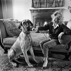 Cornelia Bayley Print, Plas Teg Owner in Sitting Room