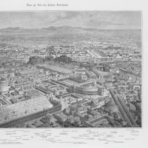 Pictorial reconstruction of Rome, Italy