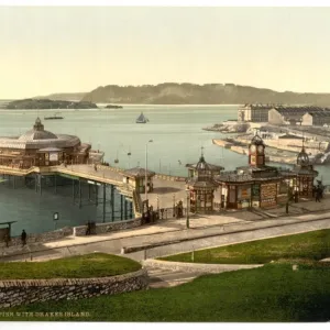 The Pier, with Drakes Island, Plymouth, England