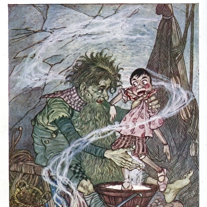 Pinocchio -- with the green fisherman
