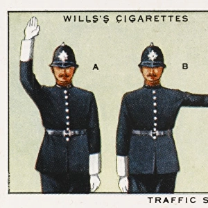 Policeman Signals Stop