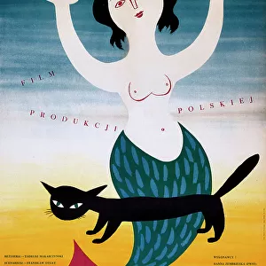 Polish poster for a film, The Warsaw Mermaid