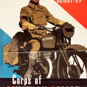 WW2 Corps of Military Police Recruitment Print - circa 1940 WW2 Corps of Military Police Recruitment Print - circa 1940