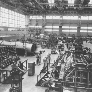 Concorde Under Construction Print, Filton Bristol 1960s Concorde Under Construction Print, Filton Bristol 1960s