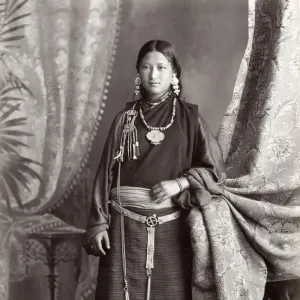 Portrait of Bhutia girl, India