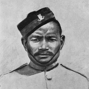 Portrait of a Ghurka soldier, WW1