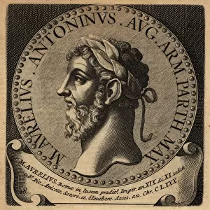 Portrait of Roman Emperor Marcus Aurelius