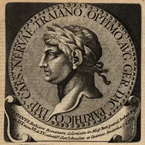 Portrait of Roman Emperor Trajan